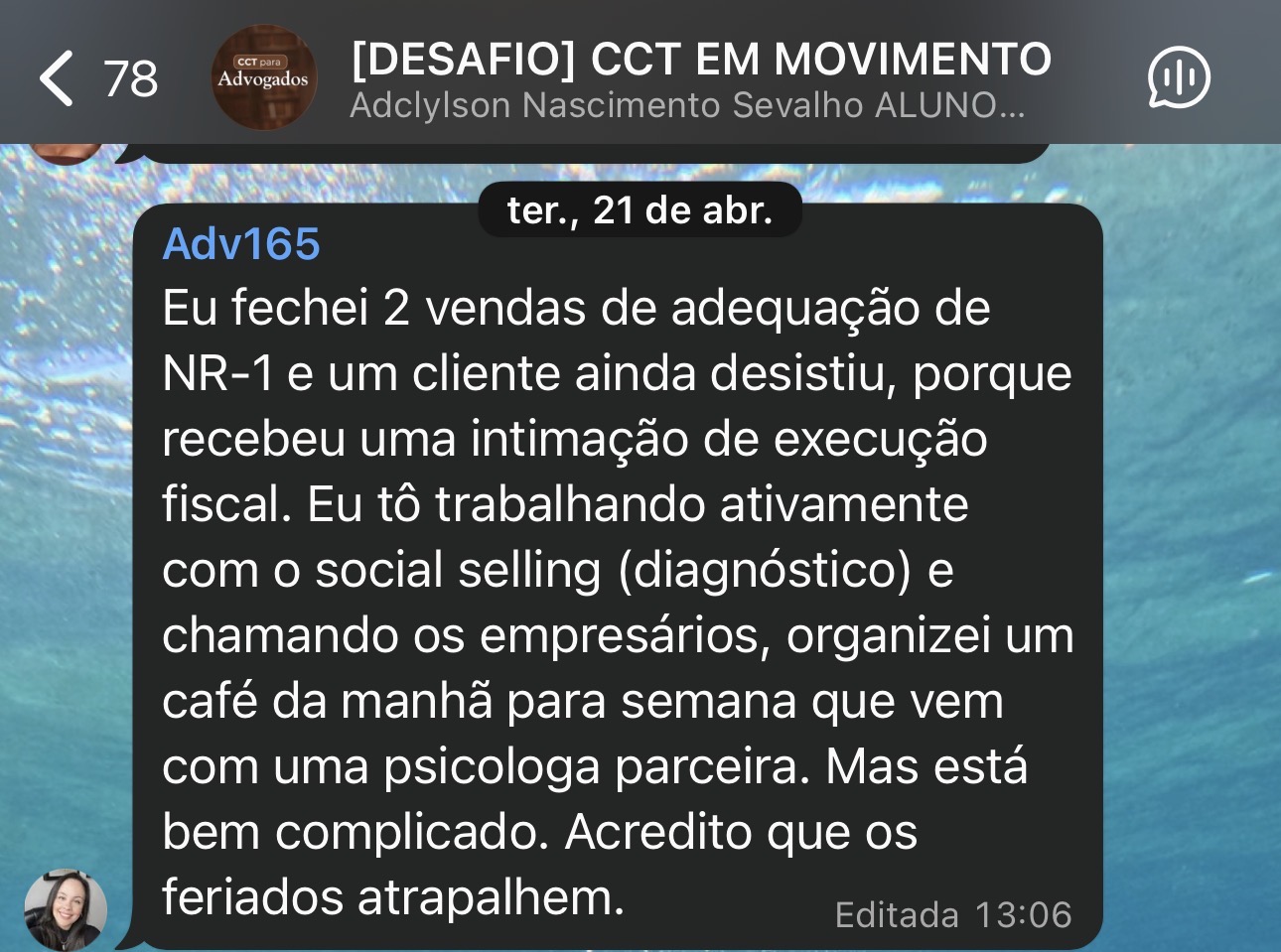 Depoimento: fechei 2 vendas de adequação de NR-1